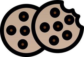 diseño de icono de vector de galletas