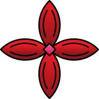 Bouvardia Vector Icon Design