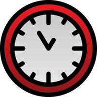 diseño de icono de vector de reloj de pared