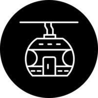 Cable Car Cabin Vector Icon