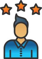 Best Employee Vector Icon Design