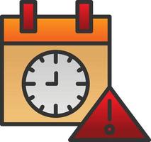 Deadline Vector Icon Design