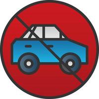 No Travelling Vector Icon Design