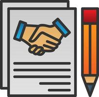 Agreement Vector Icon Design