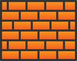 Brickwall Vector Icon Design