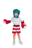 Boy in boxing outfit photo