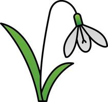 Snowdrop Vector Icon Design