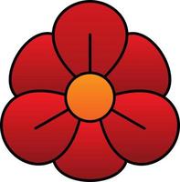 Nasturtium Vector Icon Design