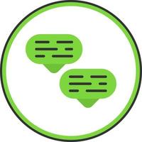 Chat Bubble Vector Icon Design