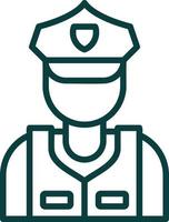 diseño de icono de vector de guardia de seguridad