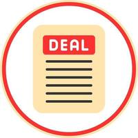 Deal Vector Icon Design