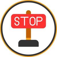 Stop Vector Icon Design