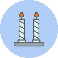 icono de vector de velas