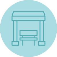 Bus Station Vector Icon