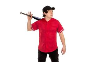 Baceball player with a bat photo