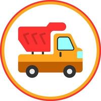 Dump Truck Vector Icon Design