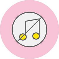 No Music Vector Icon