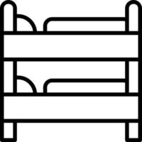 Bunk Bed Vector Icon Design