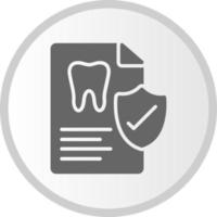 icono de vector de seguro dental