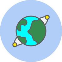 icono de vector de planeta