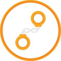 Handcuffs Vector Icon Design