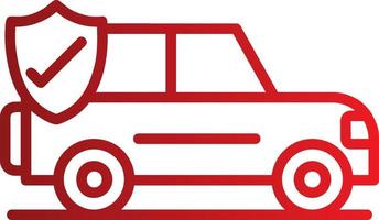 Car Insurance Vector Icon