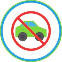 No Travelling Vector Icon Design