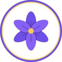 Delphinium Vector Icon Design