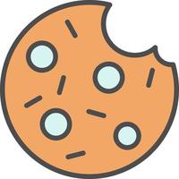 icono de vector de galletas