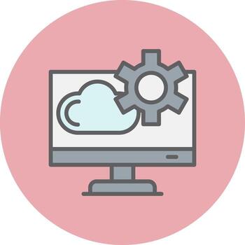 icono de vector de interfaz de programa de aplicación