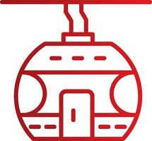 Cable Car Cabin Vector Icon