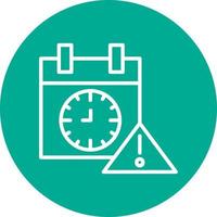 Deadline Vector Icon Design