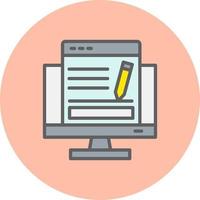 Blogging Vector Icon