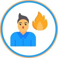 Burnout Vector Icon Design