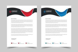 Creative Modern Letterhead Design Template, Cover Letter Design, Business letterhead vector