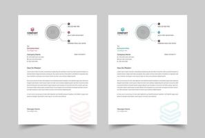 Creative and Clean Business Letterhead, Modern Design, Vector Design, A4 Template