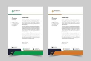 Creative Modern Letterhead Design Template, Cover Letter Design, Business letterhead vector