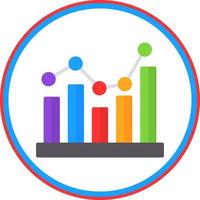 Bar Chart Vector Icon Design