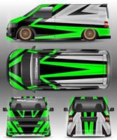 LINE RACING CAR DECAL STICKER SET DESIGN vector