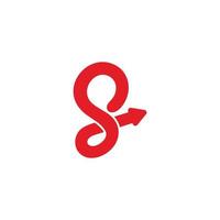 letter s motion spiral motion arrow logo vector