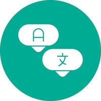 traducir el diseño del icono del vector