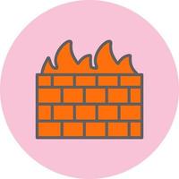 icono de vector de firewall