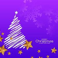 Merry Christmas festival stylish greeting card background design vector