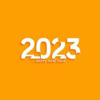 Happy New year 2023 elegant modern background design vector