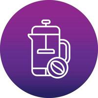 French Press Vector Icon