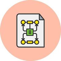 icono de vector de algoritmo