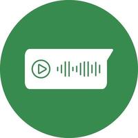 Voice Message Vector Icon Design