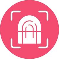 Fingerprint Scan Vector Icon Design