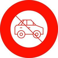 No Travelling Vector Icon Design