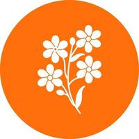 Alpine Forget Me Not Vector Icon Design